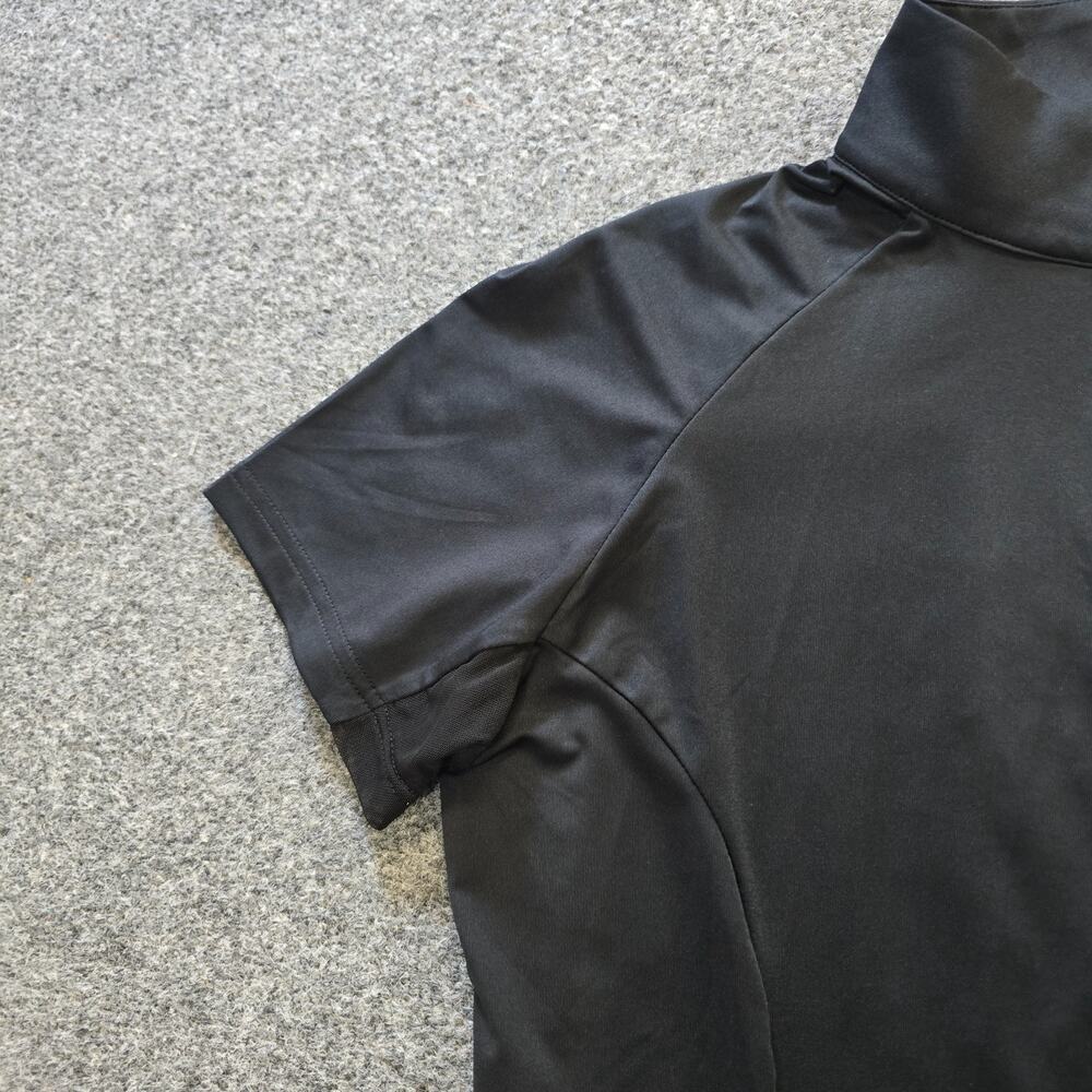 Piper Top Womens Medium Black Zip Short Sleeve Vented Performance Horse Riding - Picture 4 of 10